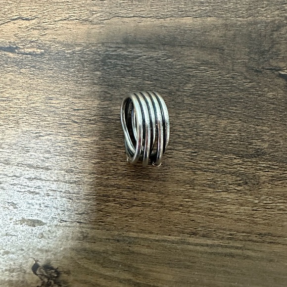 Pandora Silver Ring with Gold Highlights - Picture 4 of 8